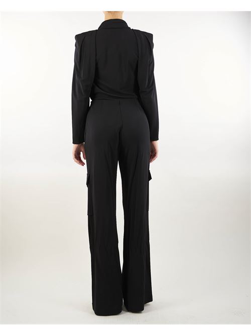 Jersey jumpsuit with charm belt Elisabetta Franchi ELISABETTA FRANCHI | Suit | TU03147E2110